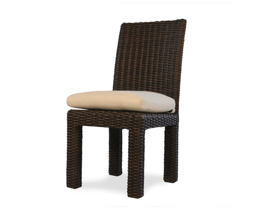 Mesa Wicker Dining Side Chair in Pecan