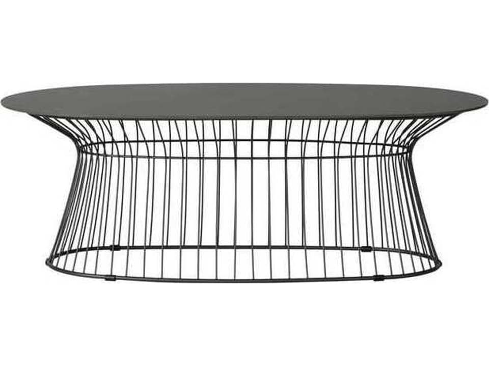 Escape Aluminum Oval Coffee Table