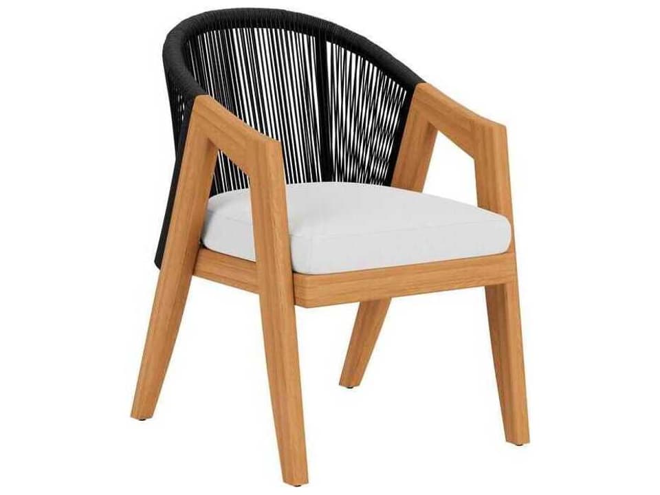 Alpine Teak and Rope Outdoor Dining Armchair