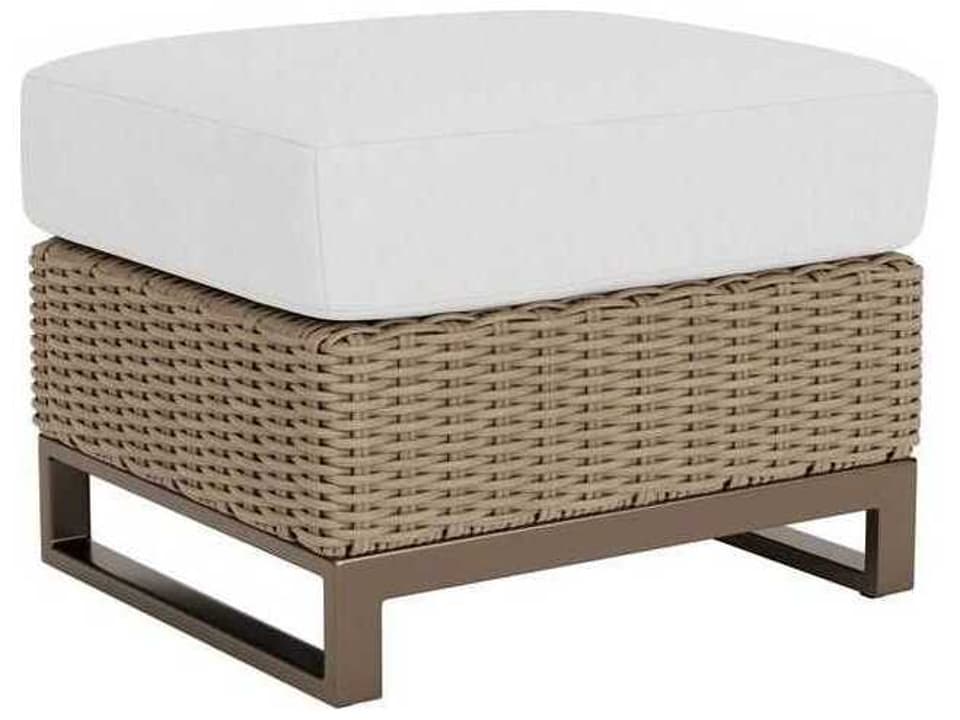Milan Woven Vinyl Outdoor Ottoman