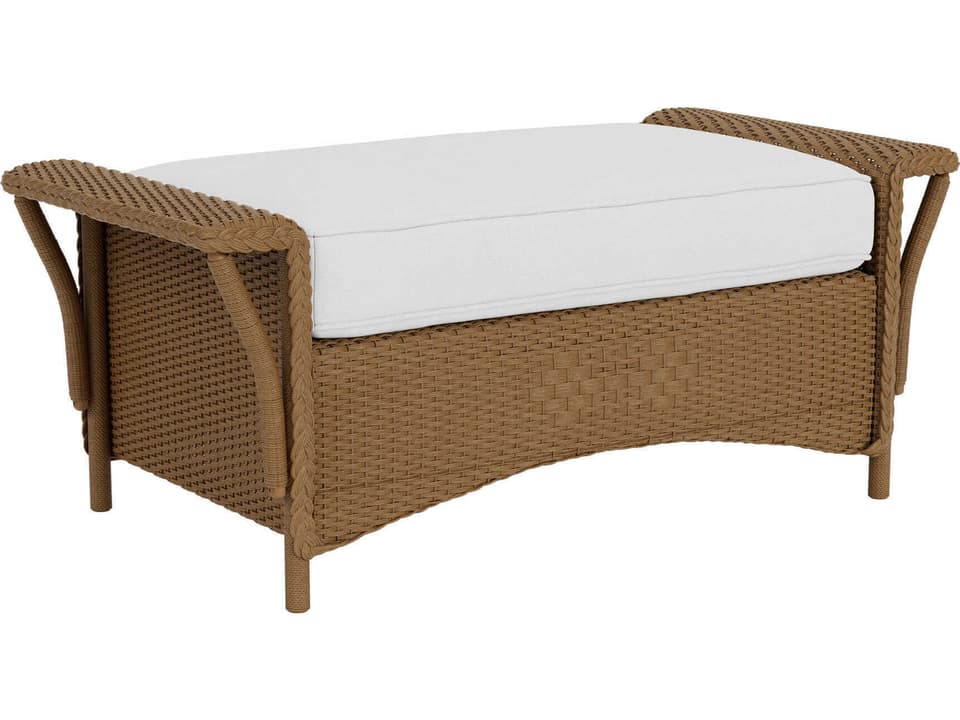 Nantucket Large Lloyd Loom Wicker Ottoman