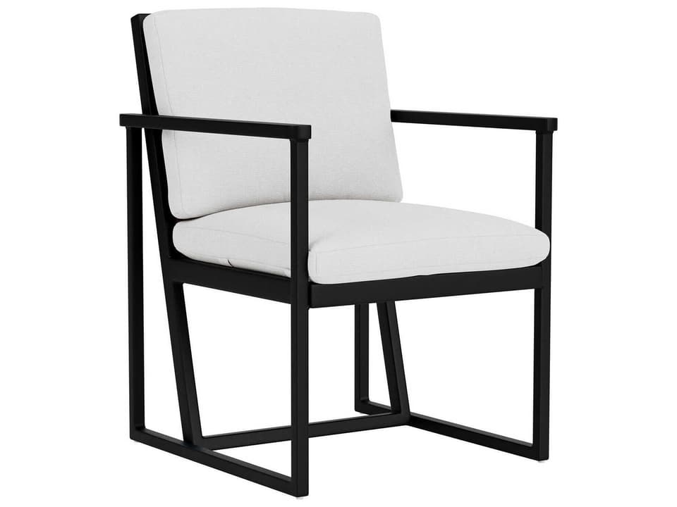 Summit Aluminum Dining Arm Chair with Sunbrella Cushions