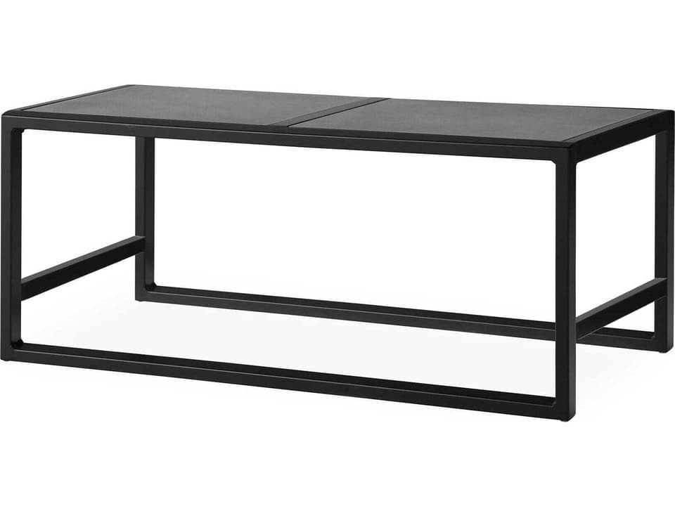 Summit 42.5-Inch Aluminum Rectangular Outdoor Coffee Table