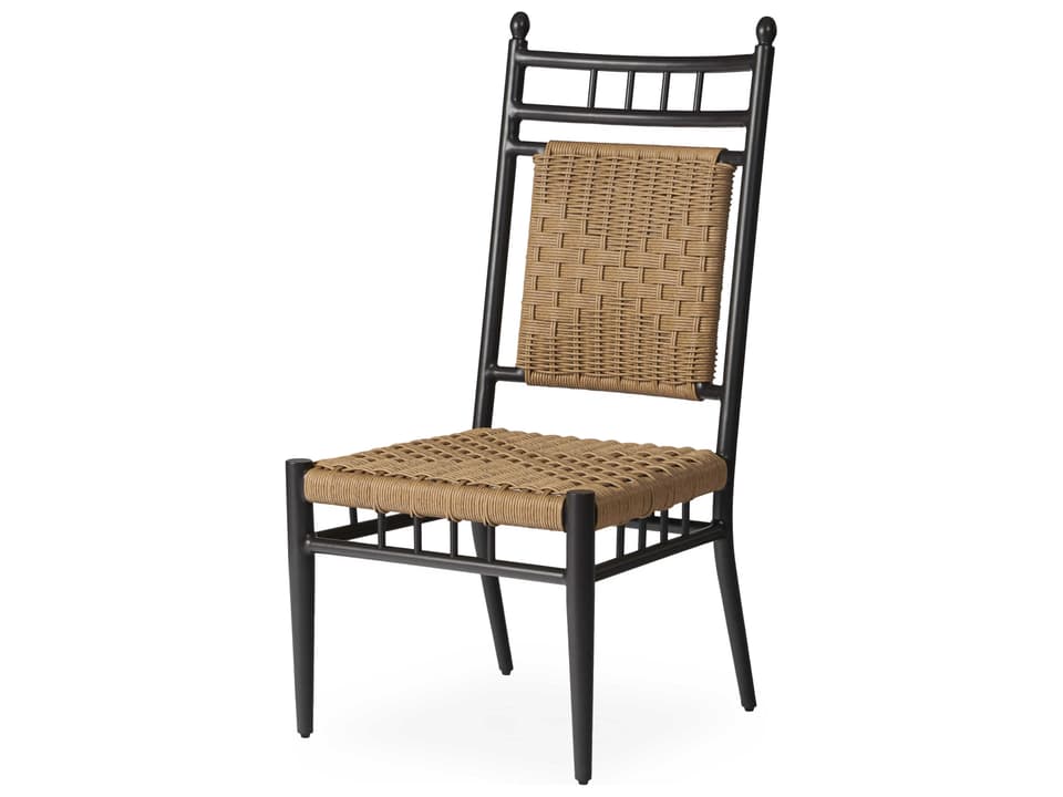Low Country Vinyl Wicker Dining Side Chair