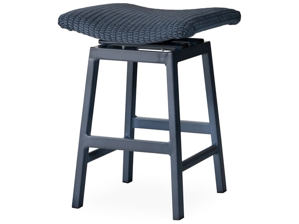 Universal Loom Swivel Counter Stool with Lloyd Loom Wicker