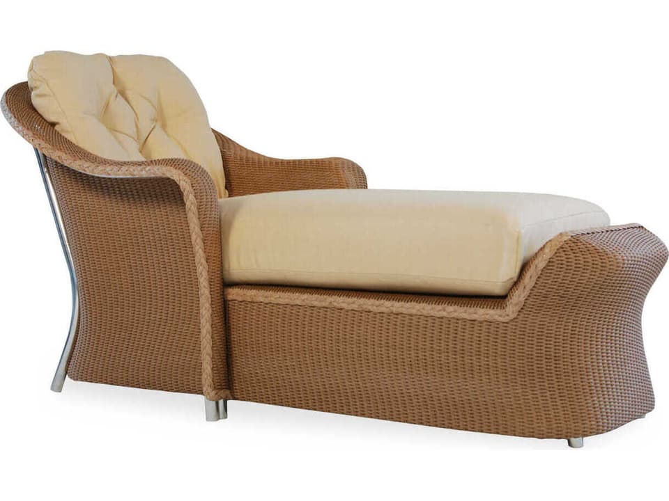Reflections Lloyd Loom Wicker Adjustable Chaise Lounge