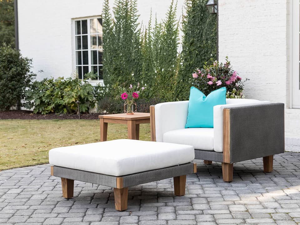 Catalina Wicker Cushion Patio Lounge Set