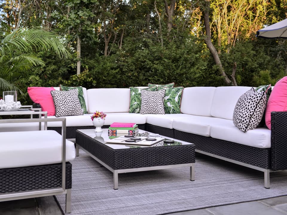 Elements Wicker Sectional Outdoor Lounge Set