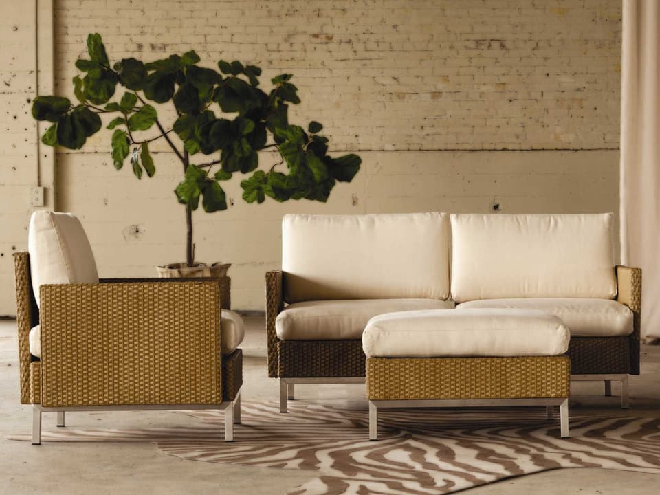 Elements Steel Wicker Outdoor Patio Lounge Set