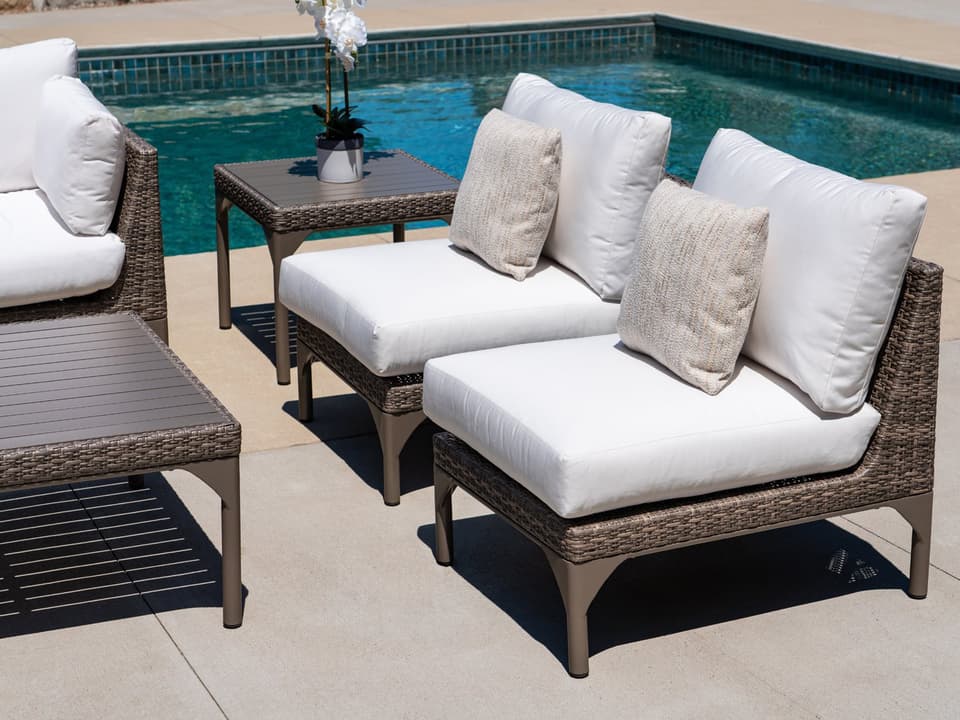 Martinique Wicker Cushion Patio Lounge Set