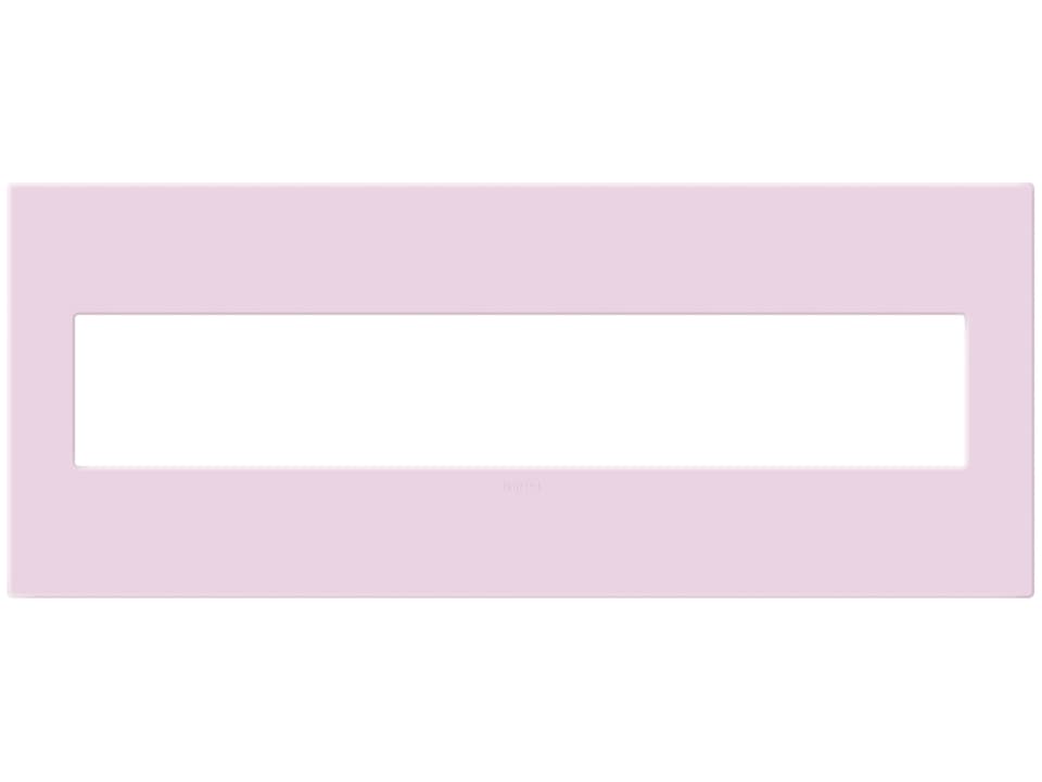 adorne Rosa Six-Gang Screwless Wall Plate with Microban