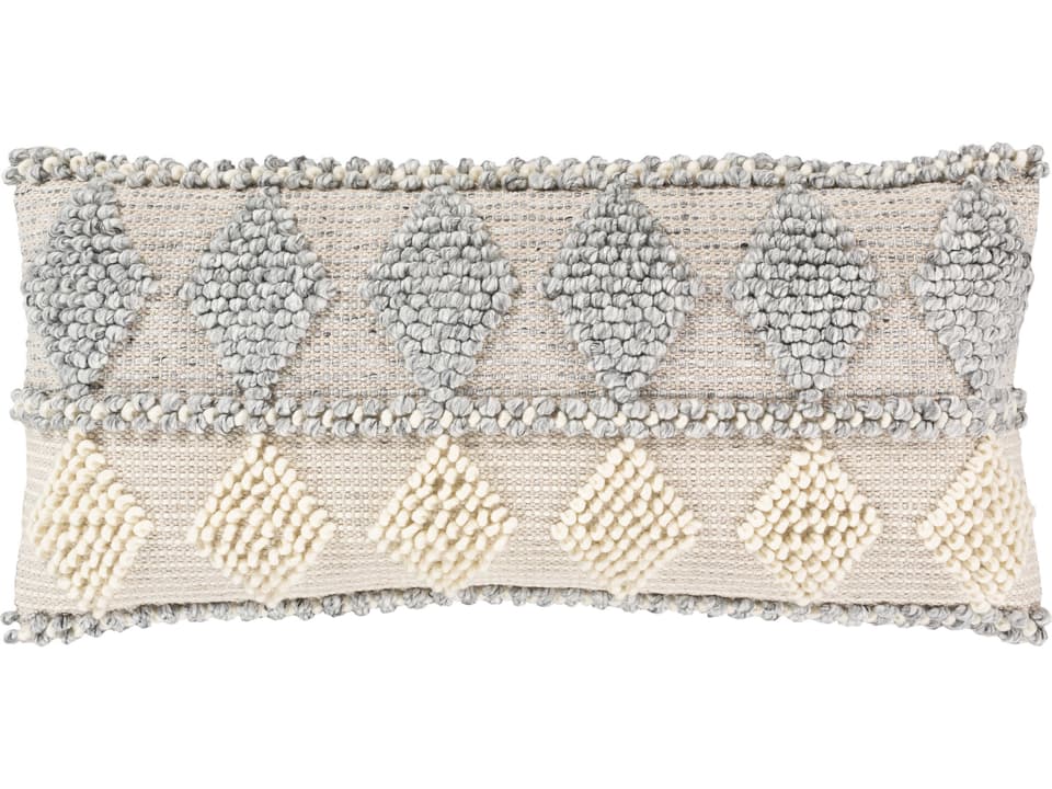 Anders Lumbar Accent Pillow Hand-Woven Cotton Blend