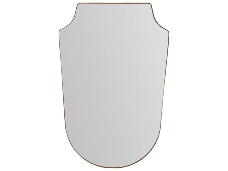 Ajanta Gold Accent Wall Mirror Modern Minimalist