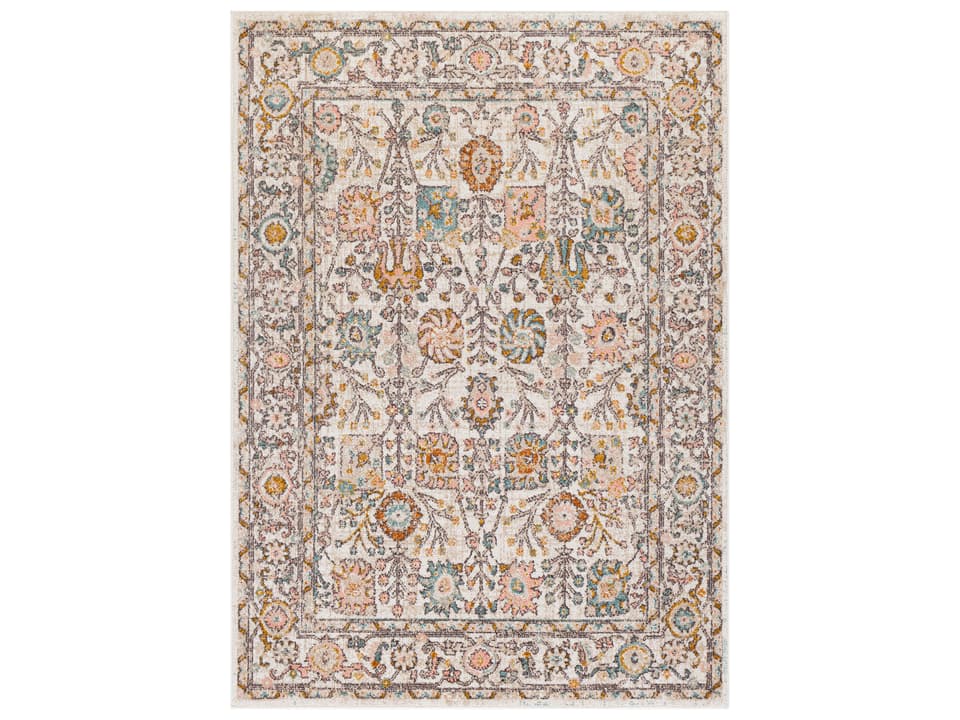 Ankara Bordered Traditional Area Rug