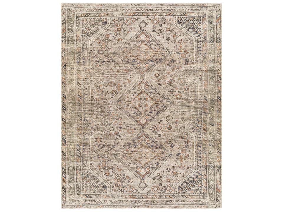 Amelie Bordered Area Rug Machine Washable Traditional Design