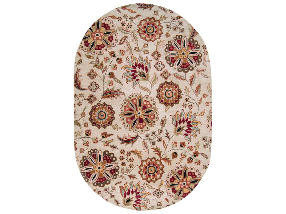 Athena Hand Tufted Area Rug Floral Pattern Multi-Color