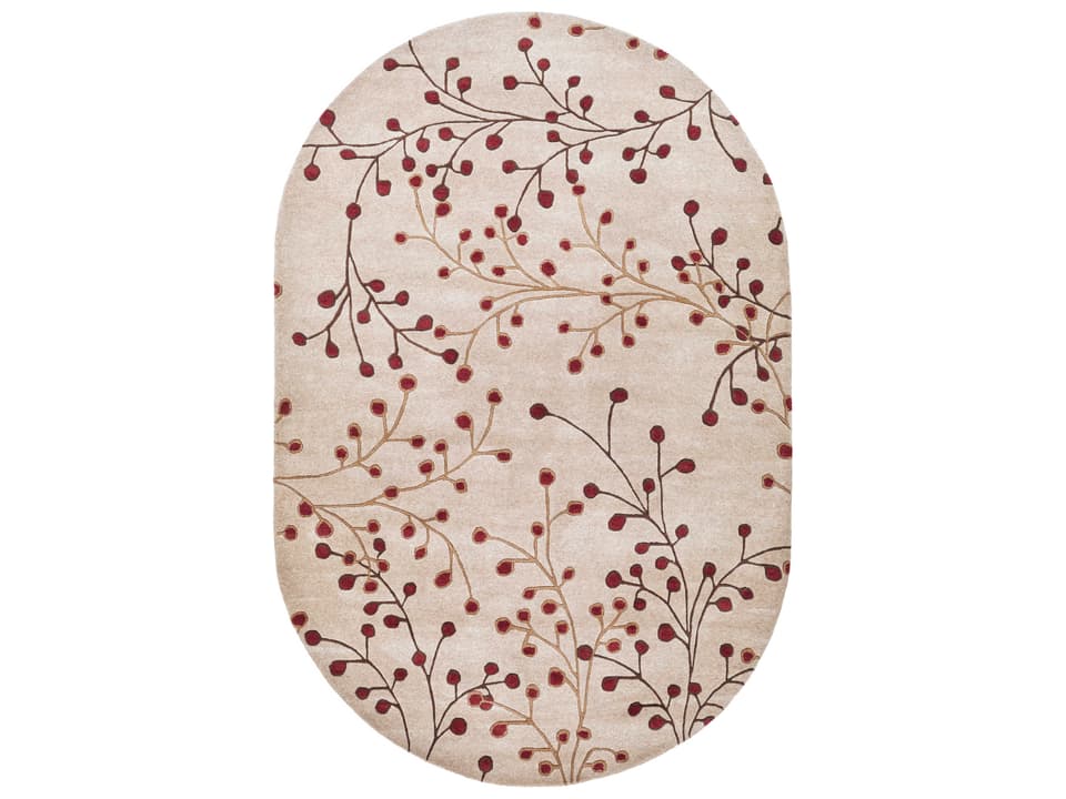 Athena Floral Hand Tufted Wool Area Rug