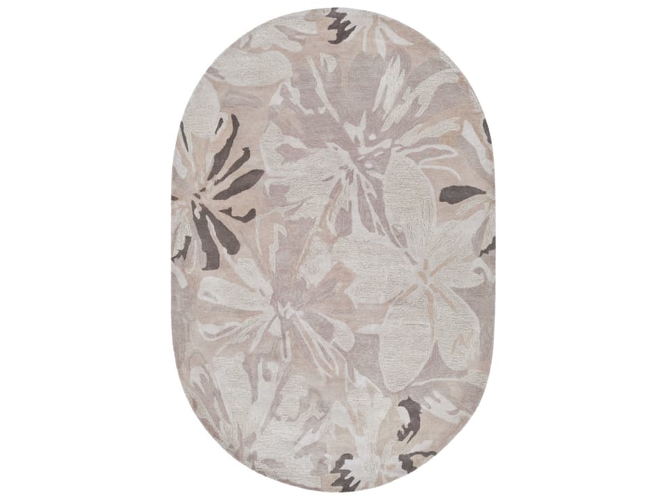 Athena Hand Tufted Wool Area Rug with Floral Pattern