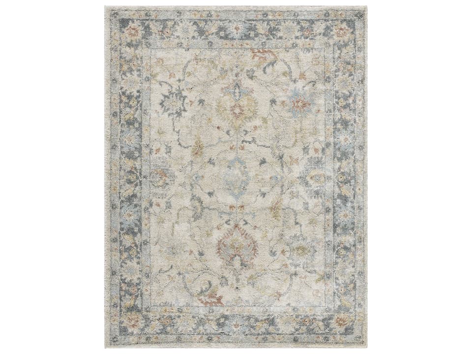 Avellino Machine Woven Area Rug in Light Beige