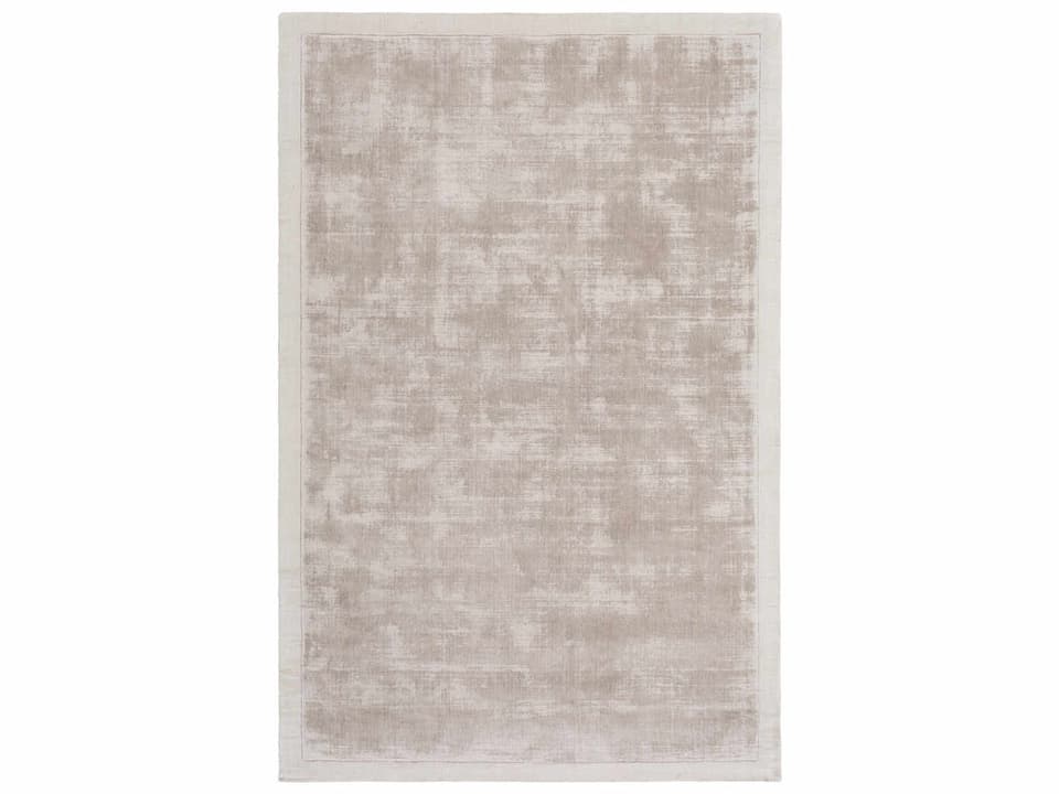 Silk Route Hand Loomed Viscose Area Rug in Medium Gray
