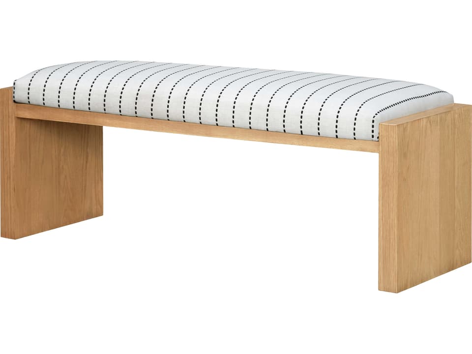 Becki Owens Kapri Tan Upholstered Accent Bench