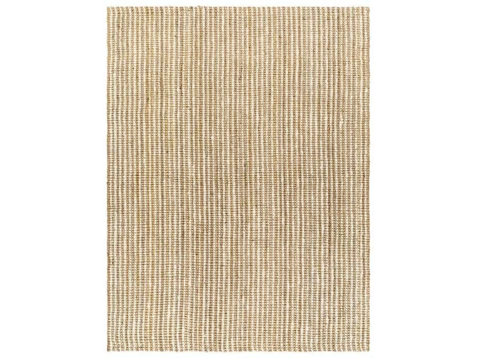 Boucle Hand Woven Jute Area Rug in Tan