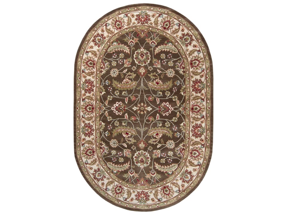 Caesar Floral Hand Tufted Wool Area Rug