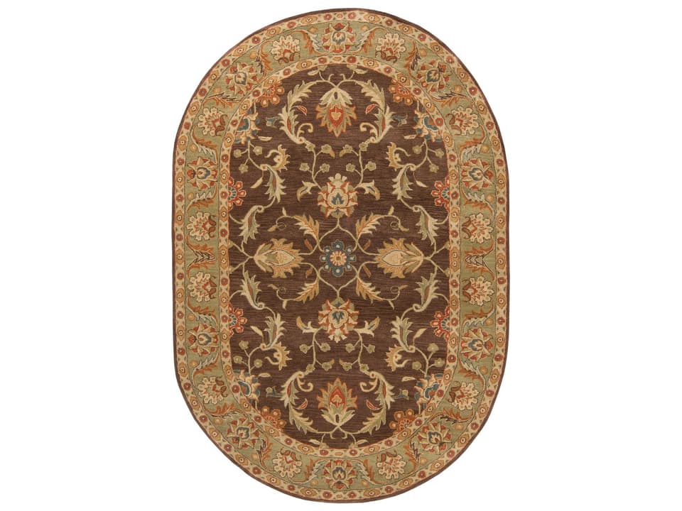 Caesar Floral Hand-Tufted Wool Area Rug