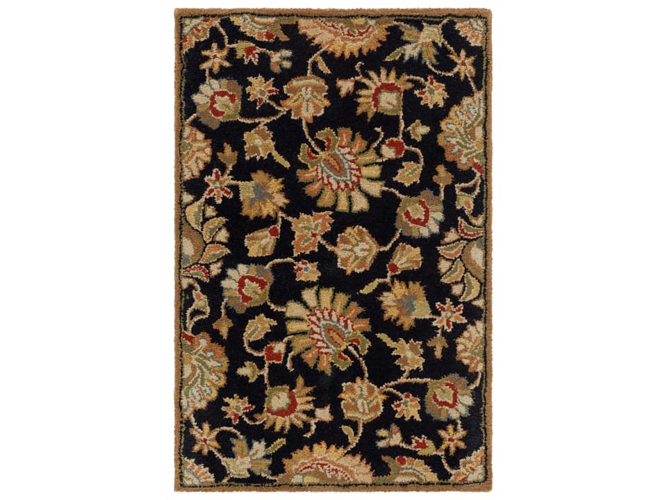 Caesar Traditional Floral Hand Tufted Wool Area Rug