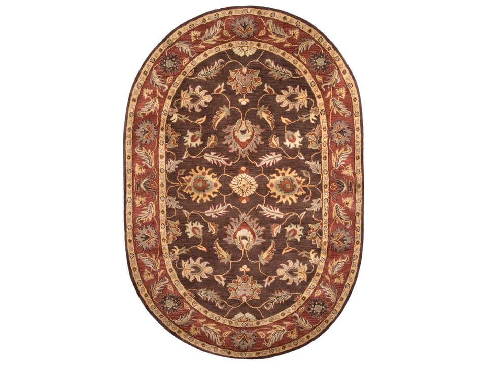 Caesar Floral Hand Tufted Wool Area Rug