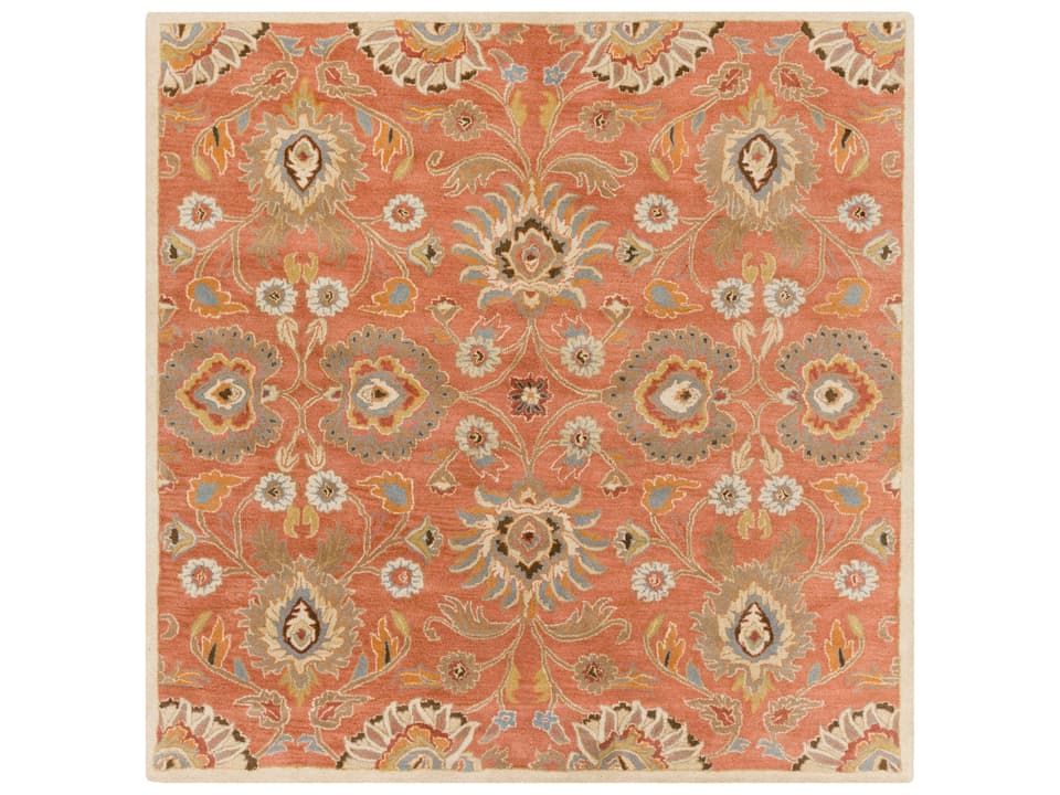 Caesar Floral Hand Tufted Wool Area Rug