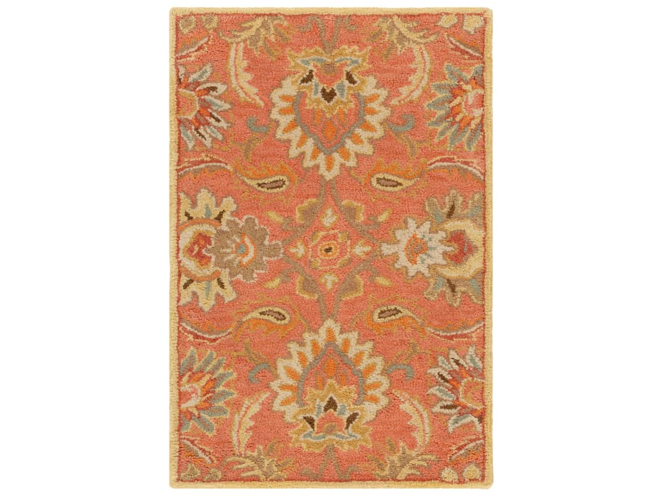 Caesar Hand Tufted Wool Floral Runner Area Rug