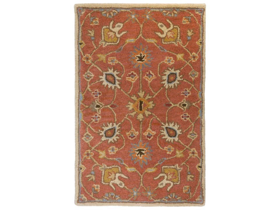 Caesar Floral Hand Tufted Wool Runner Area Rug