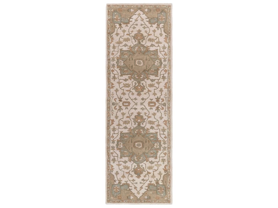 Caesar Oriental Hand Tufted Wool Runner Area Rug