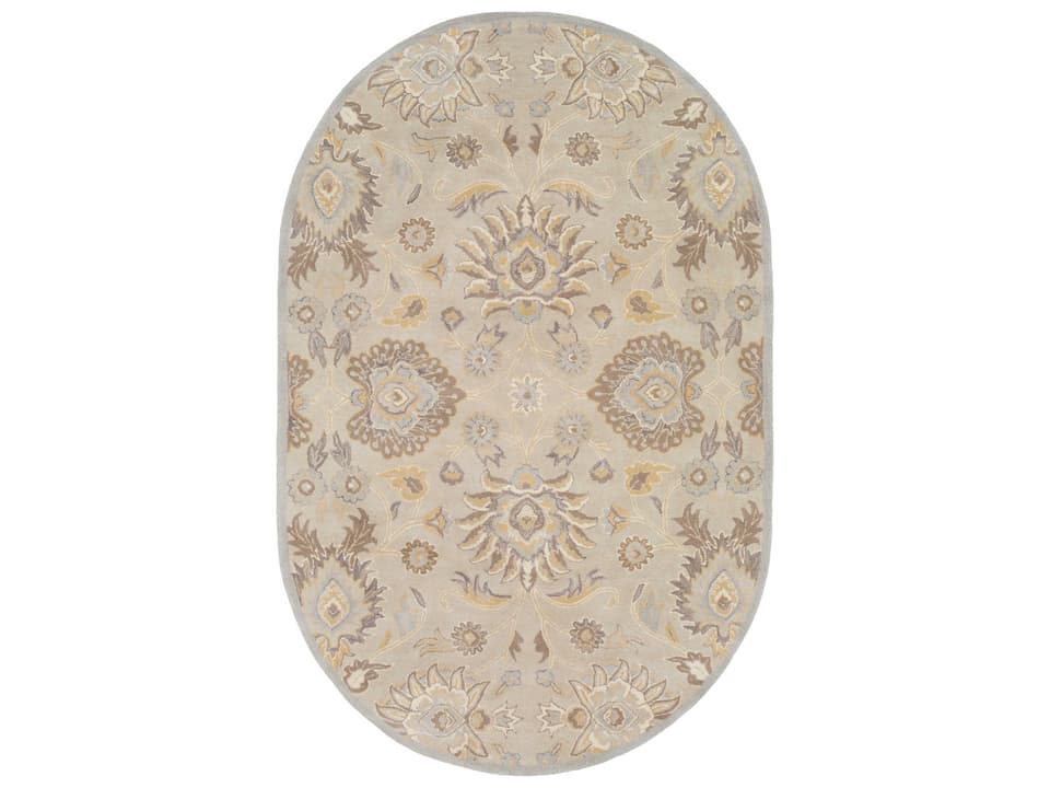 Caesar Hand Tufted Bordered Wool Area Rug