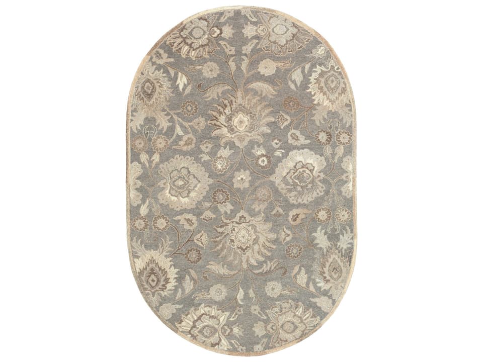 Caesar Bordered Hand Tufted Wool Area Rug