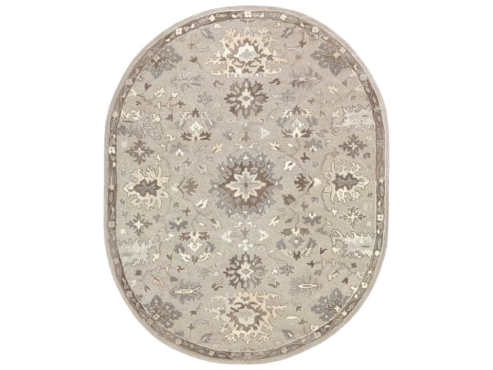 Caesar Bordered Hand-Tufted Wool Area Rug