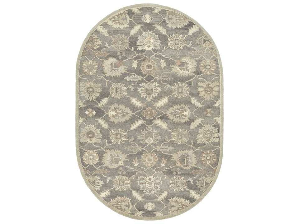 Caesar Floral Hand-Tufted Wool Area Rug