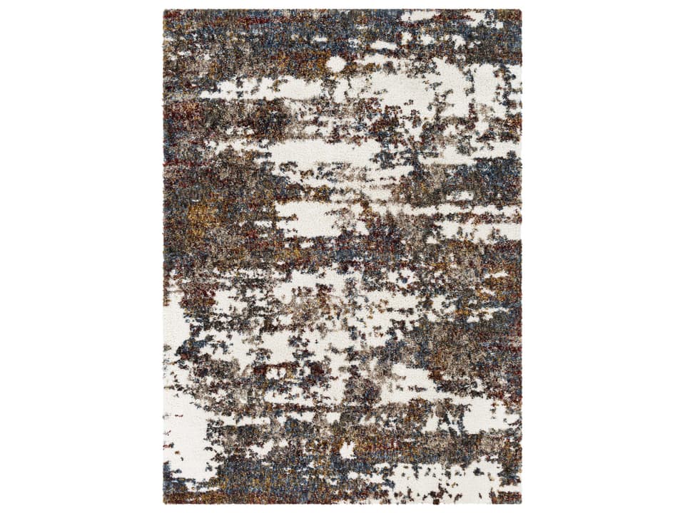 Celestial Shag Abstract Area Rug Modern Plush