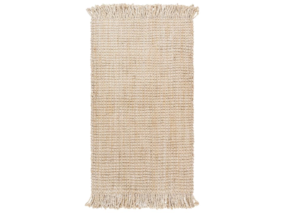Chunky Naturals Hand Woven Jute Area Rug in Cream