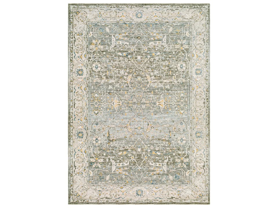 Dresden Bordered Runner Area Rug