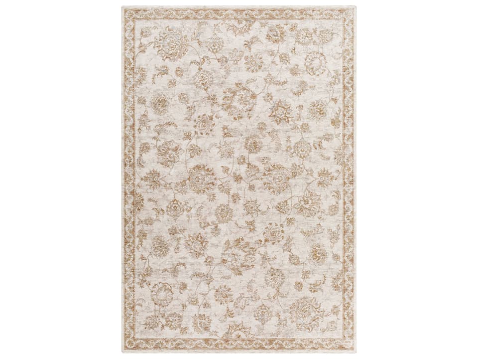 Da Vinci Bordered Area Rug Machine Woven Polyester