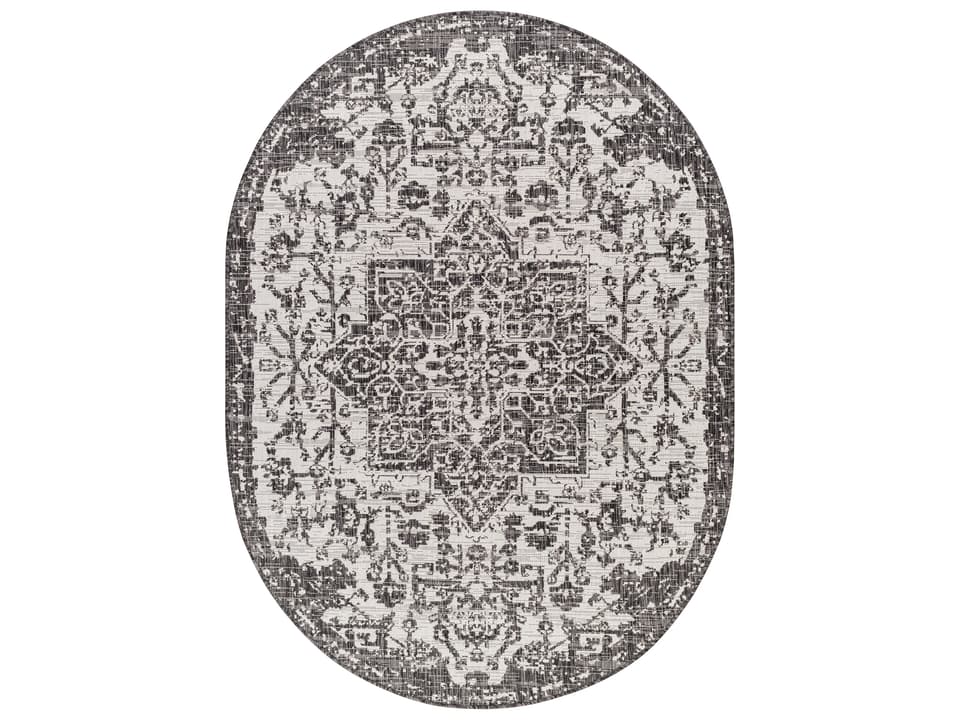 Eagean Floral Indoor Outdoor Area Rug