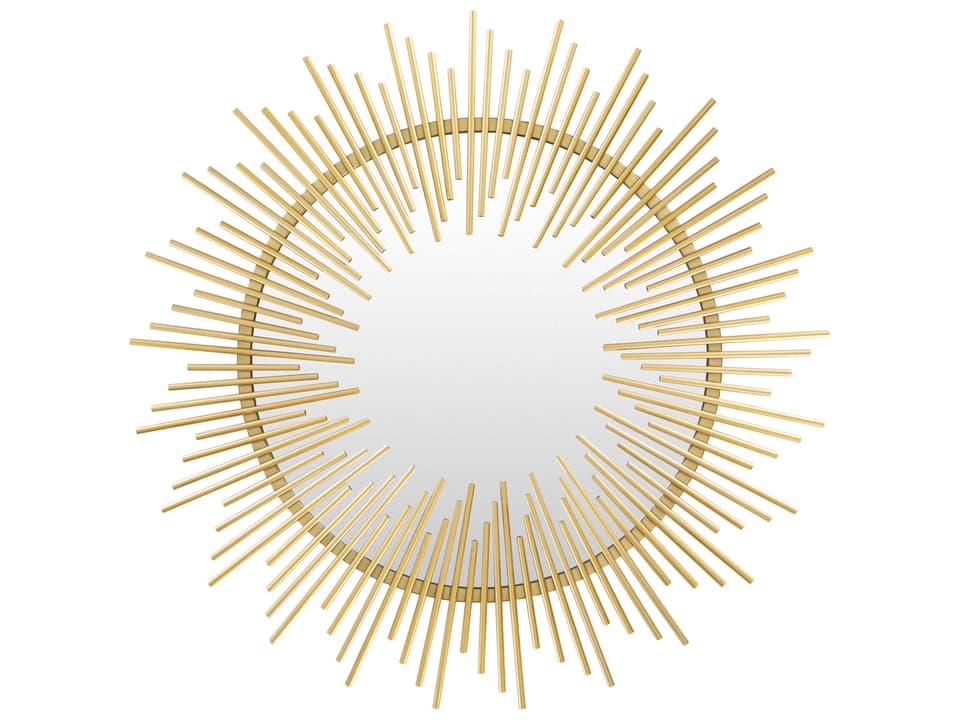 Freda Hand Painted Gold Sunburst Wall Mirror
