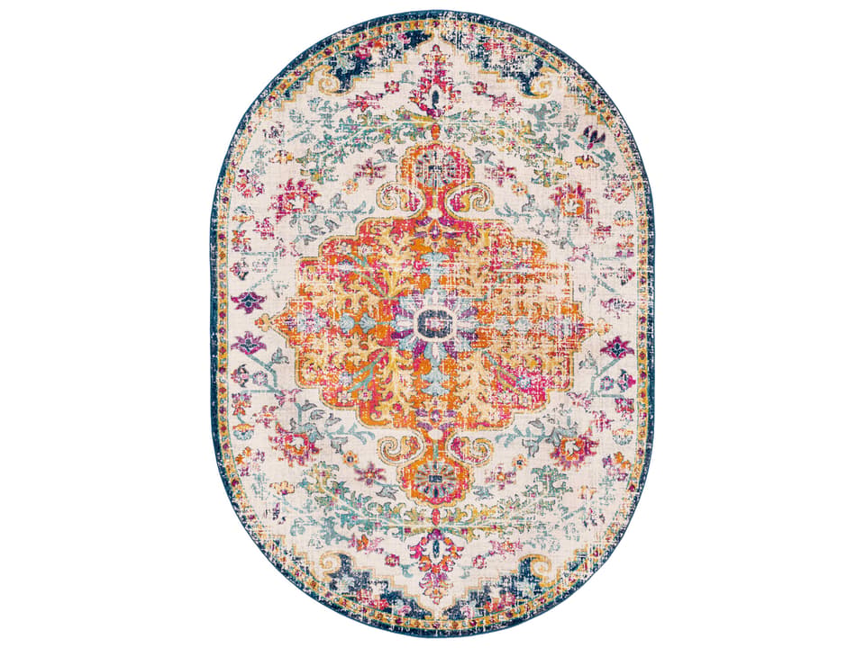 Harput Traditional Floral Area Rug