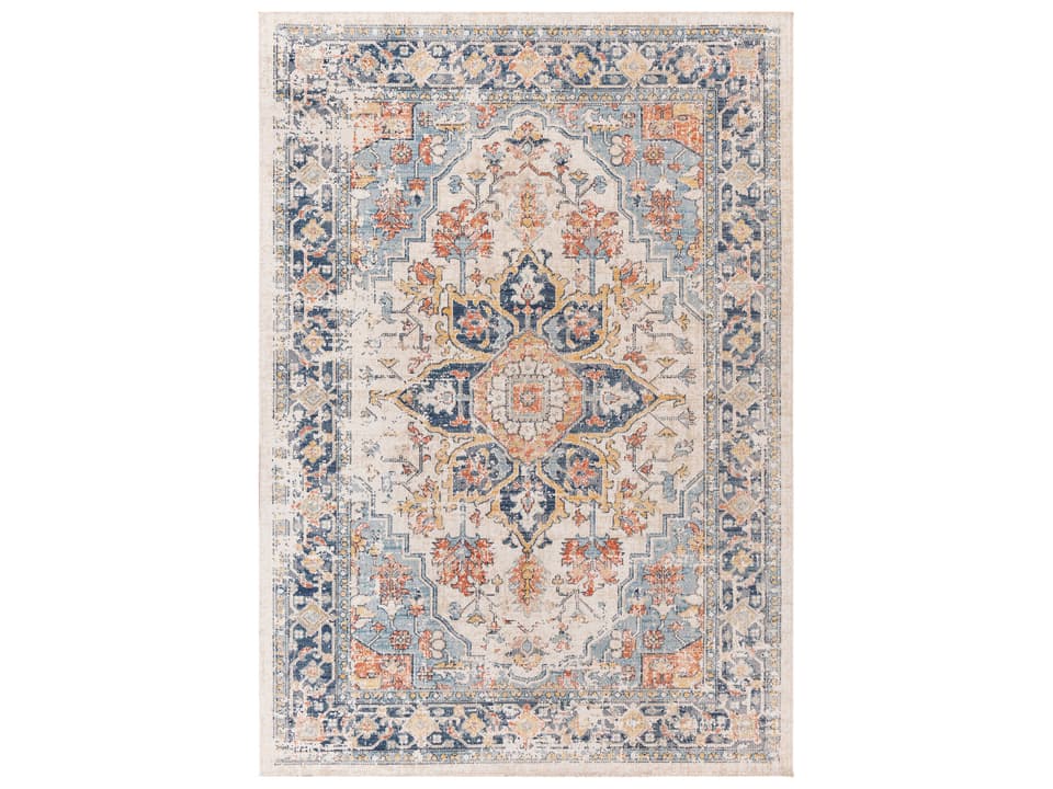 Huntington Beach Bordered Indoor Outdoor Area Rug