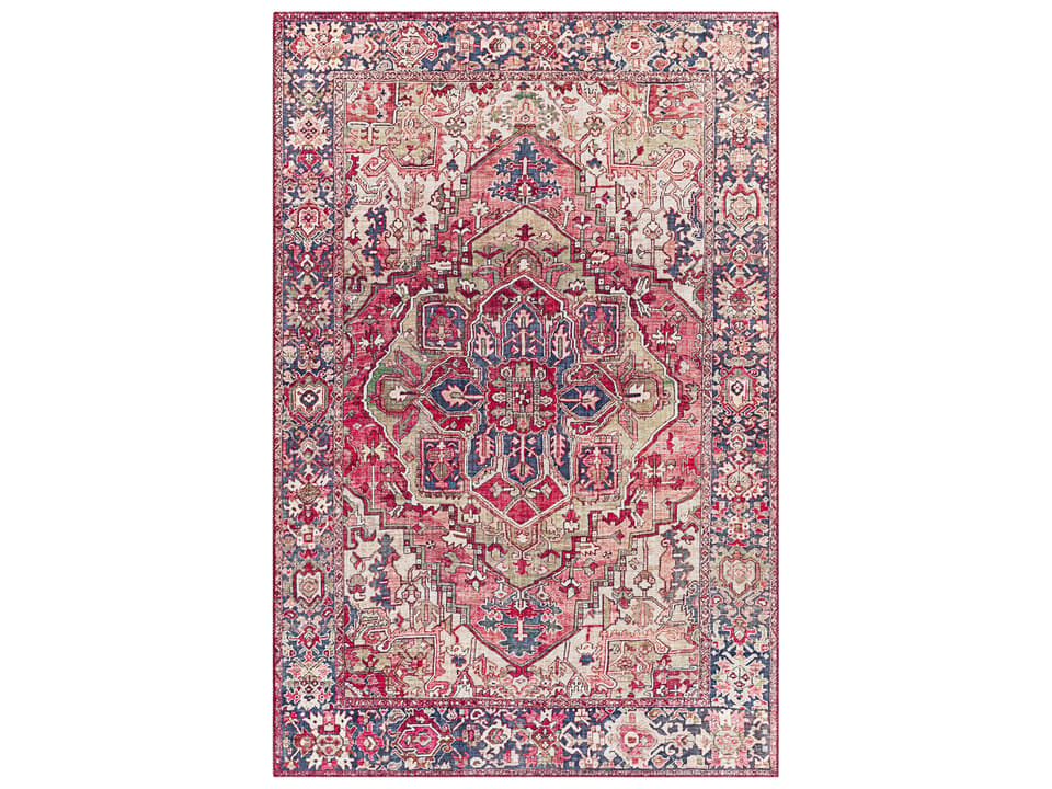 Iris Bordered Runner Area Rug