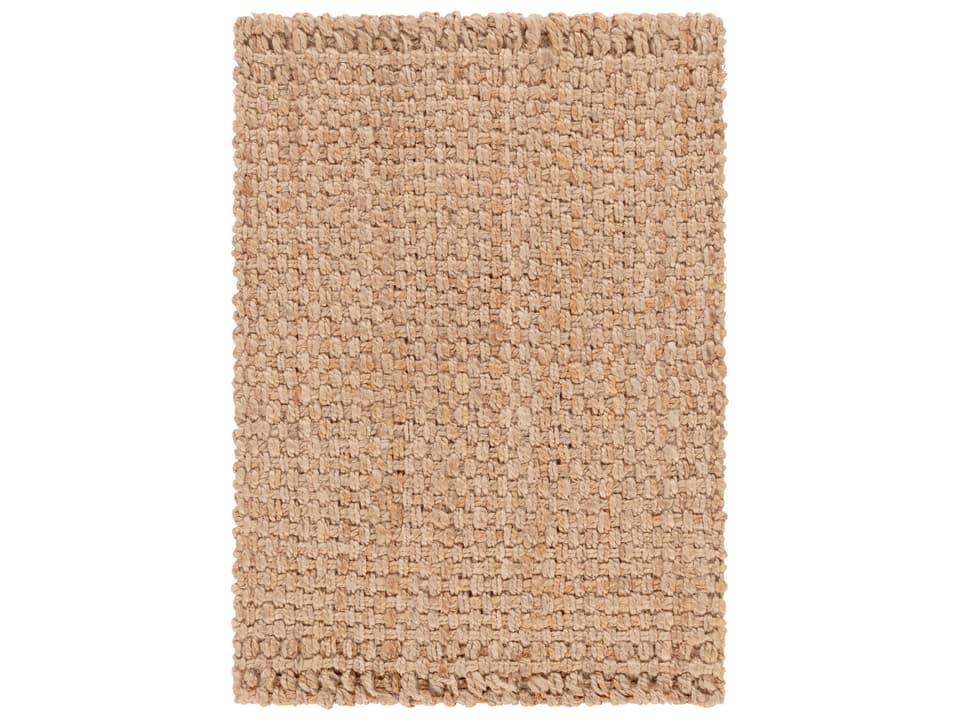 Jute Woven Area Rug Hand Woven Reversible Natural Fiber