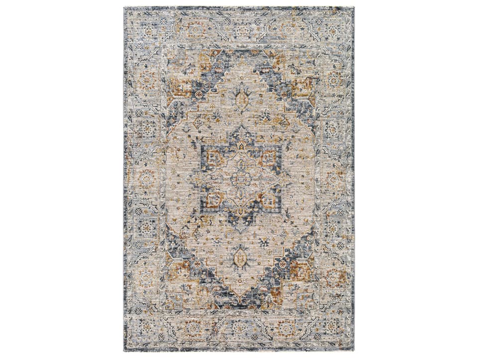 Laila Oriental Area Rug Machine Woven Polyester