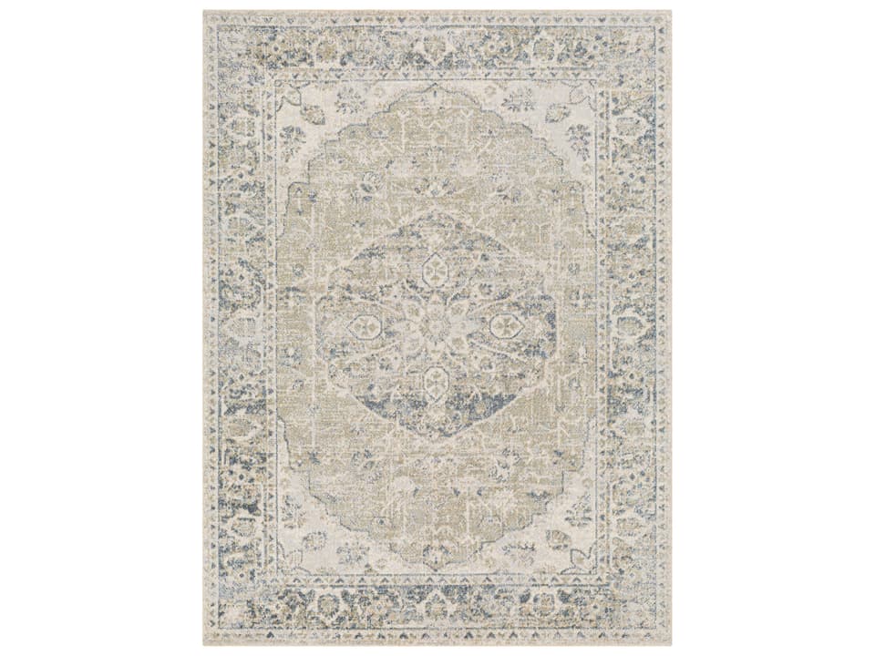 Lillian Bordered Runner Area Rug Traditional Style